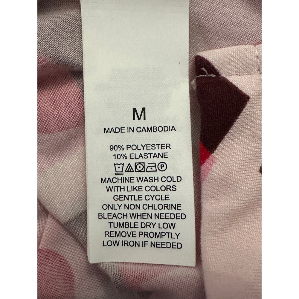 Kate Spade New York Women's Heart Print Pajama Set Pink Red Size Medium - Picture 6 of 7